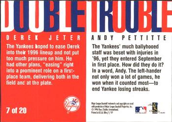 1997 Ultra - Double Trouble #7 Andy Pettitte / Derek Jeter Back