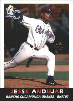 2002 Grandstand Rancho Cucamonga Quakes #NNO Jesse Andujar Front