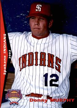 2002 Grandstand Spokane Indians #12 Donnie Murphy Front