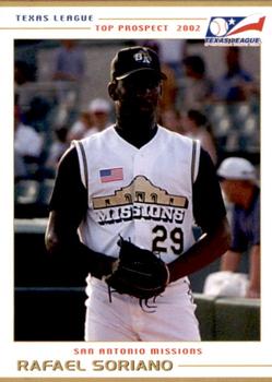 2002 Grandstand Texas League Top Prospects #NNO Rafael Soriano Front