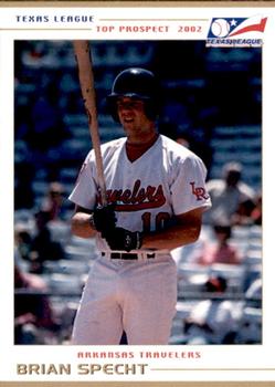 2002 Grandstand Texas League Top Prospects #NNO Brian Specht Front