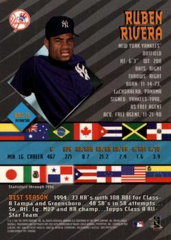 1997 Bowman - International Best Refractors #BBI 15 Ruben Rivera Back