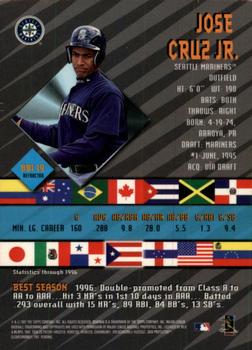 1997 Bowman - International Best Refractors #BBI 19 Jose Cruz Jr. Back