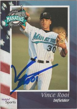 2002 MultiAd Brevard County Manatees #20 Vince Rooi Front