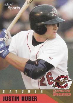 2002 MultiAd Capital City Bombers #10 Justin Huber Front
