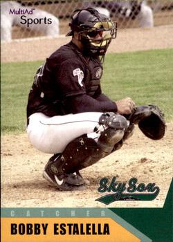 2002 MultiAd Colorado Springs Sky Sox #14 Bobby Estalella Front