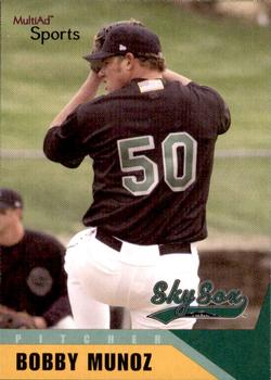 2002 MultiAd Colorado Springs Sky Sox #20 Bobby Munoz Front