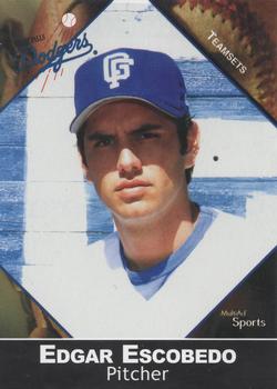 2002 MultiAd Great Falls Dodgers #10 Edgar Escobedo Front