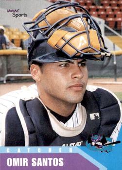 2002 MultiAd Greensboro Bats #17 Omir Santos Front