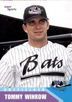 2002 MultiAd Greensboro Bats #23 Tommy Winrow Front