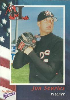 2002 MultiAd Hickory Crawdads #26 Jon Searles Front