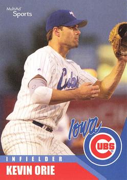 2002 MultiAd Iowa Cubs #20 Kevin Orie Front