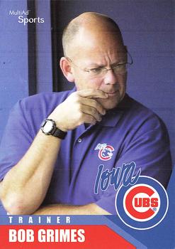 2002 MultiAd Iowa Cubs #30 Bob Grimes Front