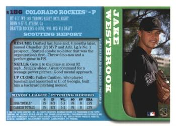 1997 Bowman Chrome - Refractors #186 Jake Westbrook Back