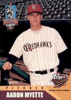 2002 MultiAd Pacific Coast League All-Stars #18 Aaron Myette Front