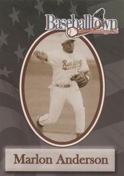2002 MultiAd Reading Phillies Legends #2 Marlon Anderson Front