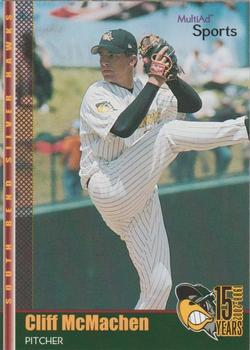 2002 MultiAd South Bend Silver Hawks #8 Cliff McMachen Front
