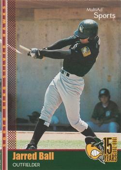 2002 MultiAd South Bend Silver Hawks #23 Jarred Ball Front