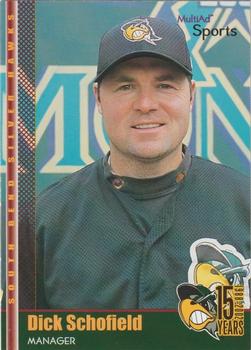 2002 MultiAd South Bend Silver Hawks #25 Dick Schofield Front