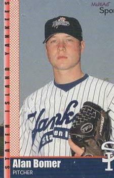 2002 MultiAd Staten Island Yankees #7 Alan Bomer Front