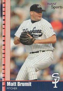 2002 MultiAd Staten Island Yankees #8 Matt Brumit Front