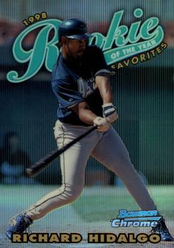 1997 Bowman Chrome - 1998 Rookie of the Year Favorites Refractor #ROY4 Richard Hidalgo Front