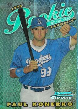 1997 Bowman Chrome - 1998 Rookie of the Year Favorites Refractor #ROY7 Paul Konerko Front