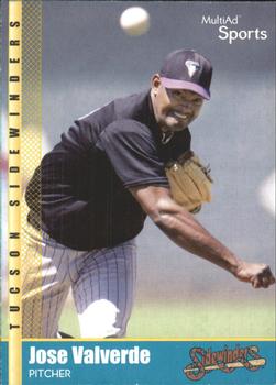 2002 MultiAd Tucson Sidewinders #23 Jose Valverde Front