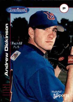 2002 MultiAd Vancouver Canadians #7 Andrew Dickinson Front