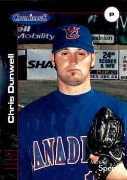 2002 MultiAd Vancouver Canadians #8 Chris Dunwell Front