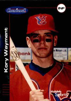 2002 MultiAd Vancouver Canadians #31 Kory Wayment Front