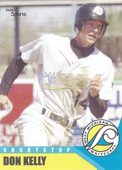 2002 MultiAd West Michigan Whitecaps #10 Don Kelly Front