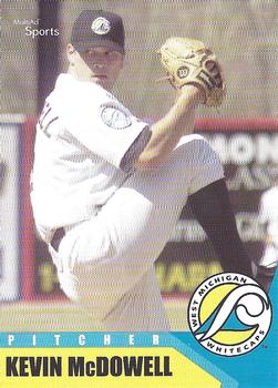 2002 MultiAd West Michigan Whitecaps #17 Kevin McDowell Front