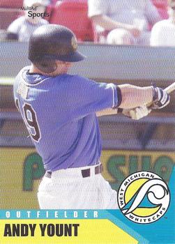 2002 MultiAd West Michigan Whitecaps #24 Andy Yount Front
