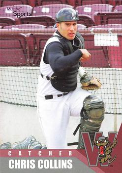 2002 MultiAd Wisconsin Timber Rattlers #3 Chris Collins Front