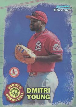 1997 Bowman Chrome - Scout's Honor Roll Refractor #SHR 1 Dmitri Young Front
