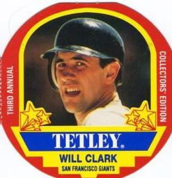 1990 Tetley Tea Discs #1 Will Clark Front