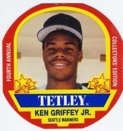 1990 Tetley Tea Discs #8 Ken Griffey Jr. Front