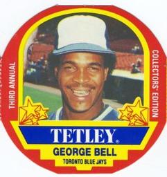 1990 Tetley Tea Discs #9 George Bell Front