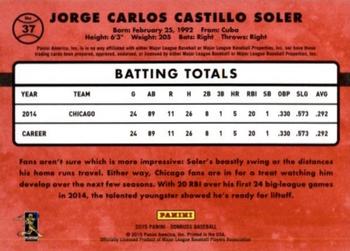 2015 Donruss - Stat Line Career #37 Jorge Soler Back