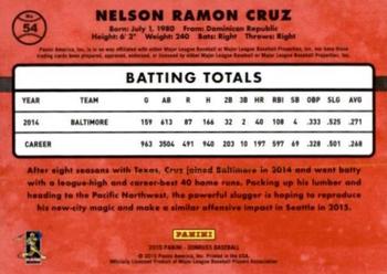 2015 Donruss - Stat Line Career #54 Nelson Cruz Back