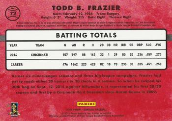 2015 Donruss - Stat Line Career #72 Todd Frazier Back