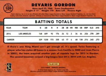 2015 Donruss - Stat Line Career #109 Dee Gordon Back