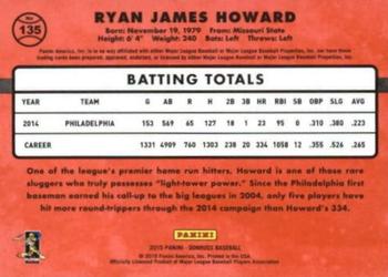 2015 Donruss - Stat Line Career #135 Ryan Howard Back