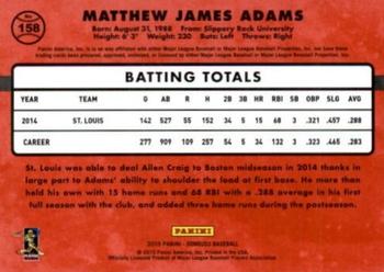 2015 Donruss - Stat Line Career #158 Matt Adams Back