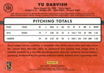 2015 Donruss - Stat Line Career #169 Yu Darvish Back