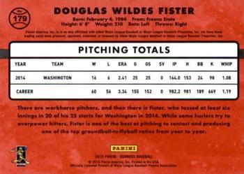 2015 Donruss - Stat Line Career #179 Doug Fister Back