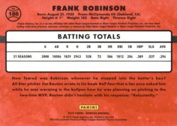 2015 Donruss - Stat Line Career #186 Frank Robinson Back