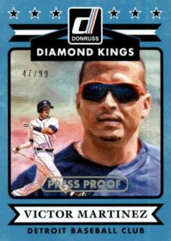2015 Donruss - Press Proofs Gold #10 Victor Martinez Front