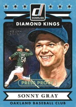 2015 Donruss - Press Proofs Gold #20 Sonny Gray Front
